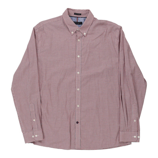 Vintage Tommy Hilfiger Checked Shirt - XL Pink Cotton