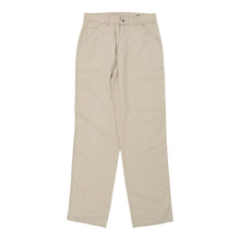  Vintage beige Cotton Belt Carpenter Trousers - mens 30" waist