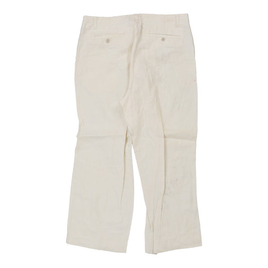 Vintage cream Calvin Klein Trousers - mens 36" waist