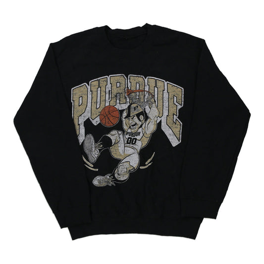 Vintage black Purdue Unbranded Sweatshirt - mens small