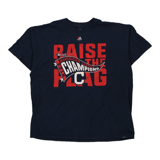 Vintage navy Cleveland Indians Majestic T-Shirt - mens x-large