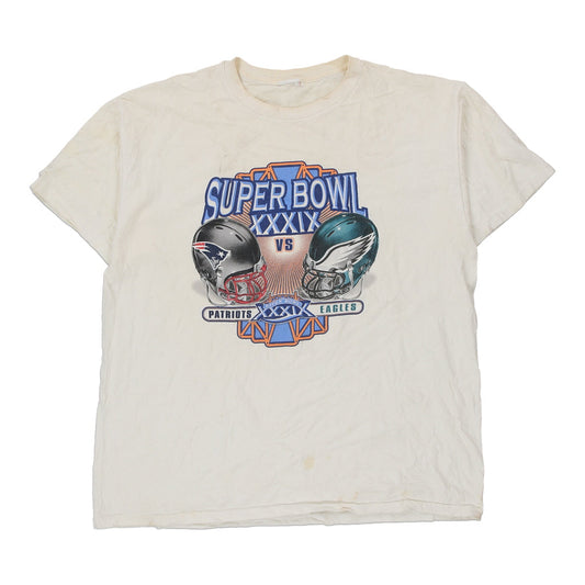 Vintage white Super Bowl XXXIX Unbranded T-Shirt - mens x-large