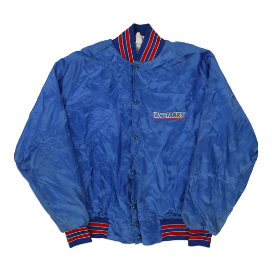 Vintage blue Made in USA Wal-Mart Varsity Jacket - mens large