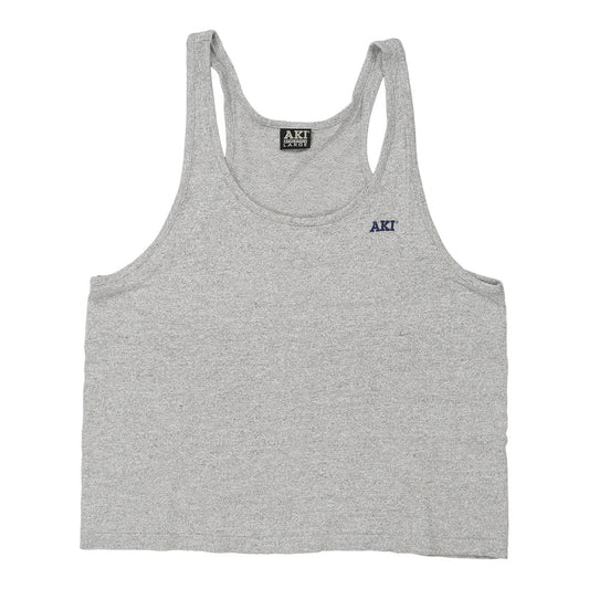 Vintage Aki Vest - Large Grey Cotton