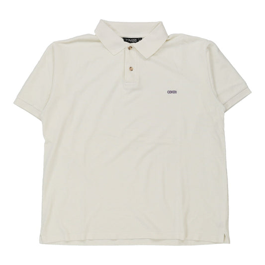Vintage Coveri Polo Shirt - Large White Cotton