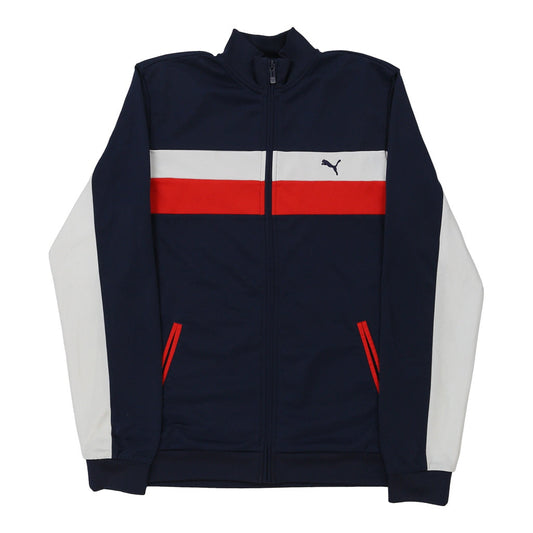 Vintage Age 16 Puma Track Jacket - 2XL Navy Polyester