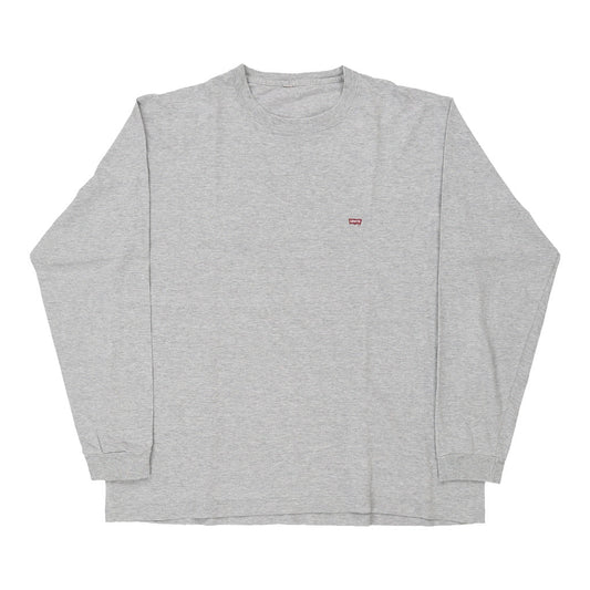 Vintage grey Levis Long Sleeve T-Shirt - mens large