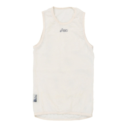 Vintage white Asics Vest - mens x-small