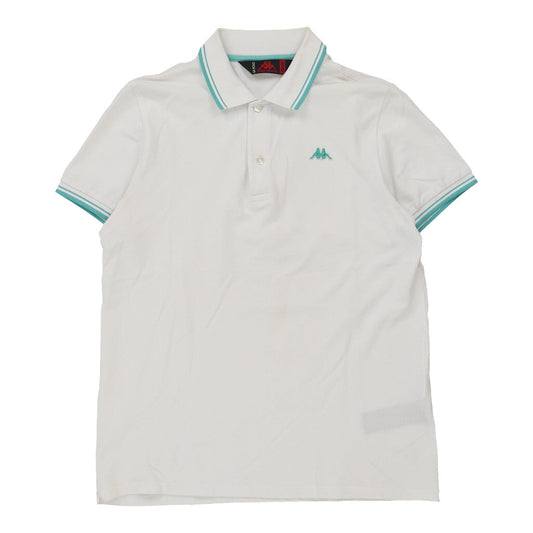 Vintage white Kappa Polo Shirt - mens medium