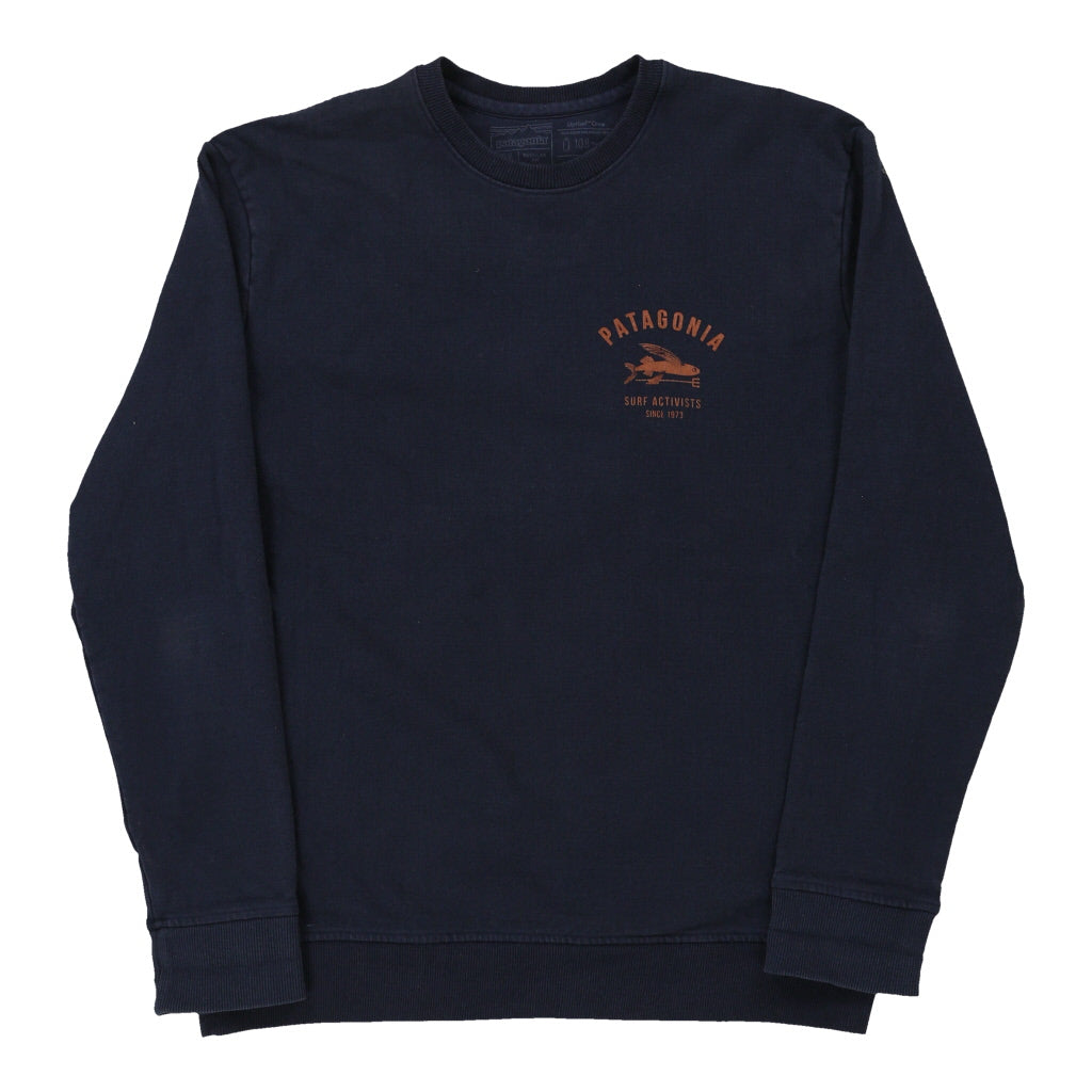Vintage navy Patagonia Sweatshirt - mens medium