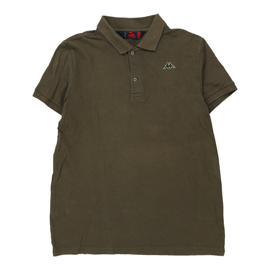 Vintage khaki Kappa Polo Shirt - mens medium