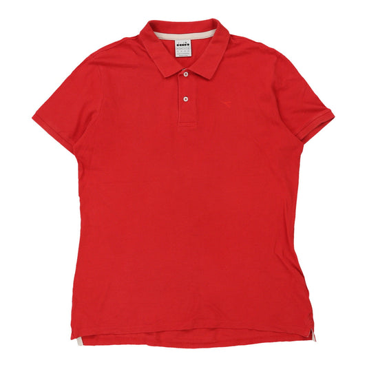 Vintage red Diadora Polo Shirt - mens xx-large