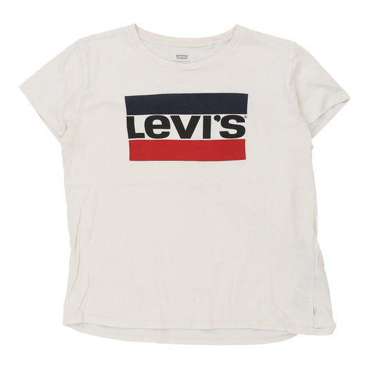 Vintage white Levis T-Shirt - womens medium