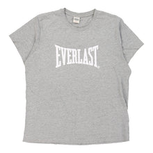  Everlast Spellout T-Shirt - Medium Grey Cotton - Thrifted.com