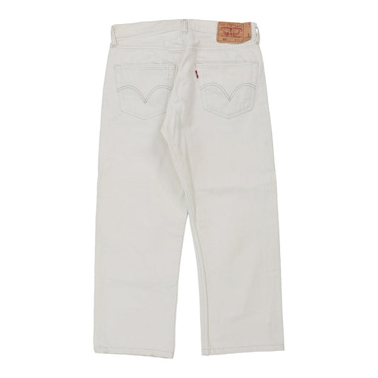 Vintage white 501 Levis Jeans - mens 33" waist