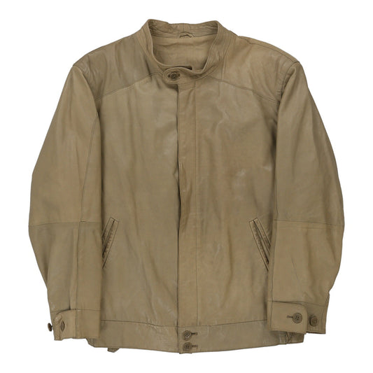 Vintage beige La Matta Leather Jacket - womens large