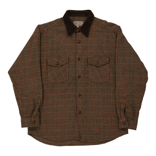 Vintage brown Lewel Overshirt - mens x-large