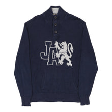  John Ashfield Jumper - XL Navy Cotton - Thrifted.com