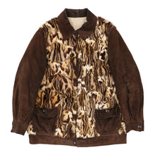  Unbranded Animal print Coat - Large Brown Fur - Thrifted.com