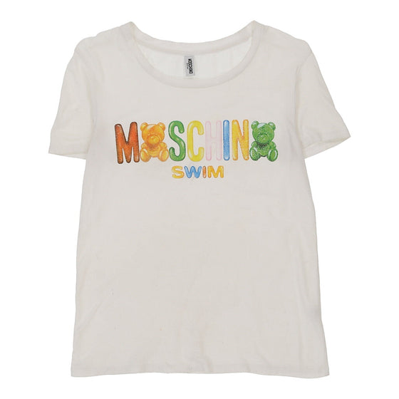 Vintage white Moschino Swim  T-Shirt - womens x-small