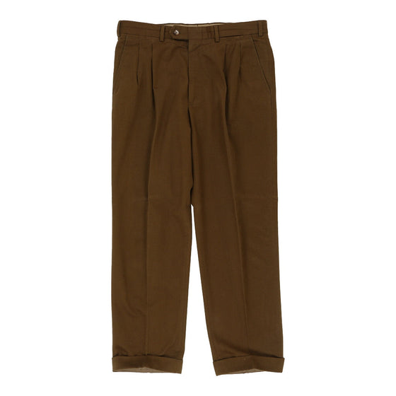 Vintage brown Burberry Trousers - mens 37" waist