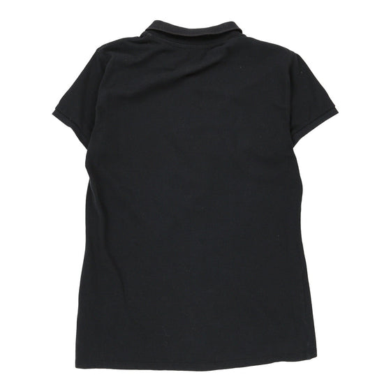 Diadora Polo Shirt - Medium Black Cotton - Thrifted.com