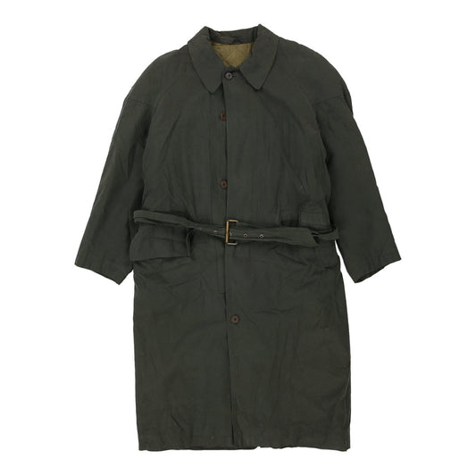 Vintage green Compagnia Delle Pelli Trench Coat - mens x-large