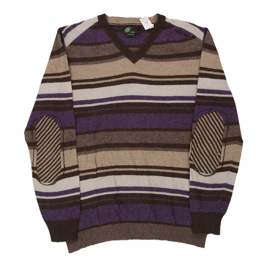 Vintage multicoloured Energie Jumper - mens x-large