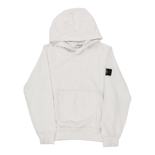 Vintage white Age 10 Stone Island Hoodie - boys medium