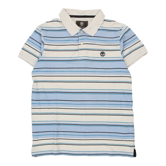 Vintage blue Timberland Polo Shirt - mens medium