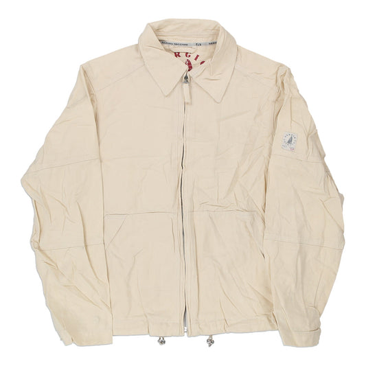 Vintage beige Sergio Tacchini Jacket - mens medium