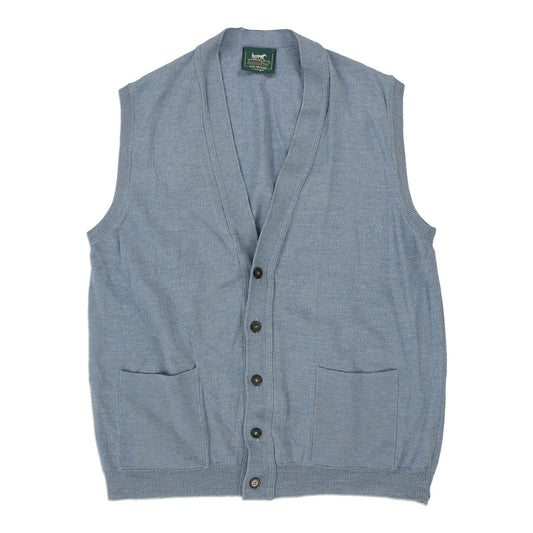 Vintage blue Jimmy Free Sweater Vest - mens large