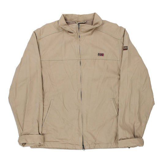 Vintage beige Napapijri Jacket - mens large