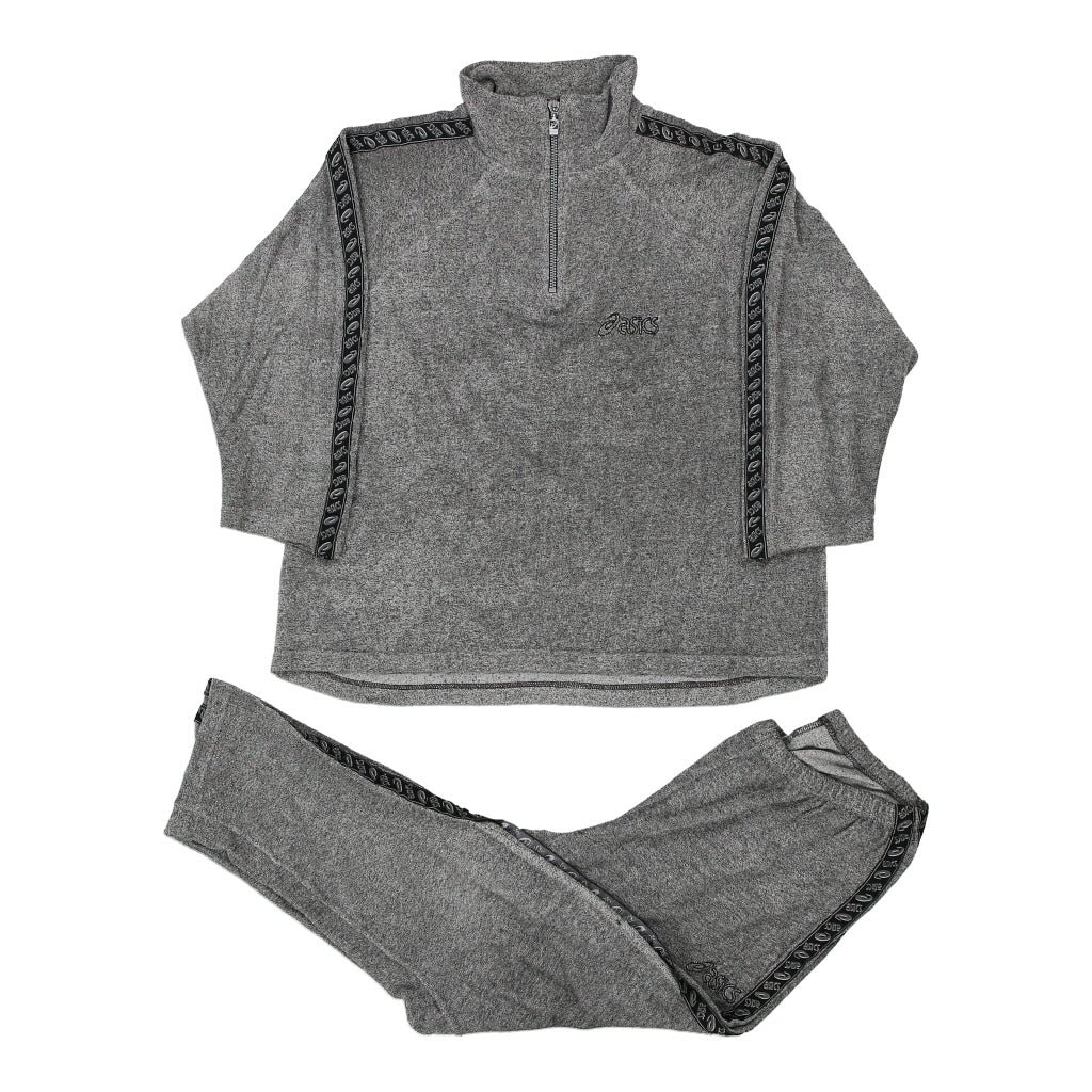 Vintage grey Asics Full Tracksuit - mens medium