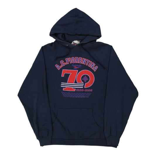 Vintage navy A.C. Fiorentina Reebok Hoodie - mens x-large