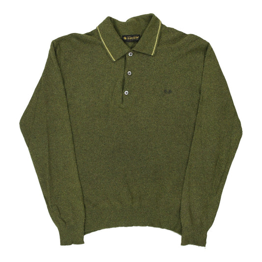 Vintage green Il Granchio Jumper - mens medium