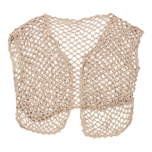 Vintage beige Unbranded Crochet Top - womens medium