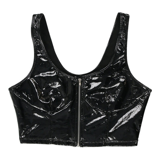 Vintage black Windsor Top - womens medium