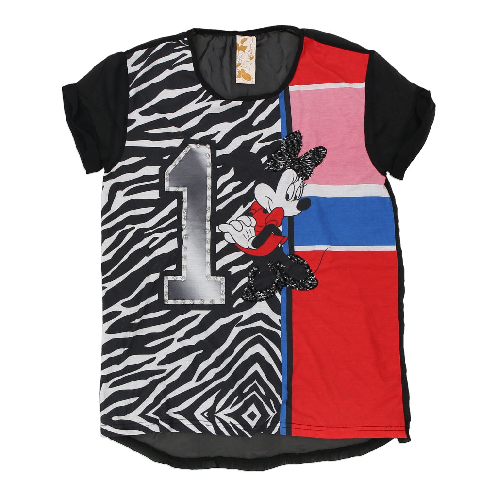 Vintage multicoloured Minnie Mouse Disney Top - womens medium