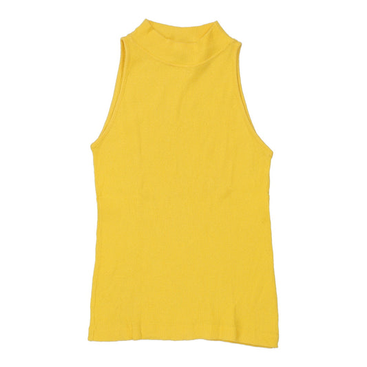 Vintage Benetton Top - Medium Yellow Cotton