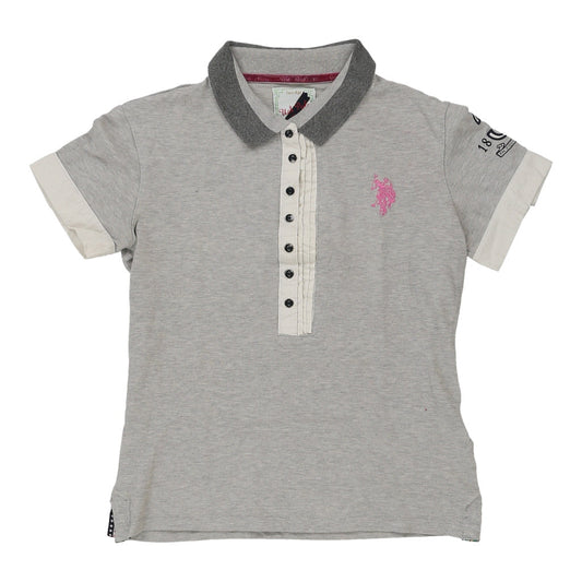 Vintage Cape Town Polo Club U.S. Polo Assn. Polo Shirt - Small Grey Cotton Blend