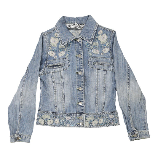 Vintage light wash Y2K Artigli Denim Jacket - womens large