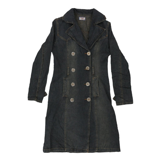 Vintage dark wash Y2K Sweep Jeans Denim Jacket - womens small