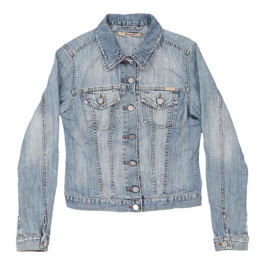 Vintage light wash Y2K Extyn Denim Jacket - womens small