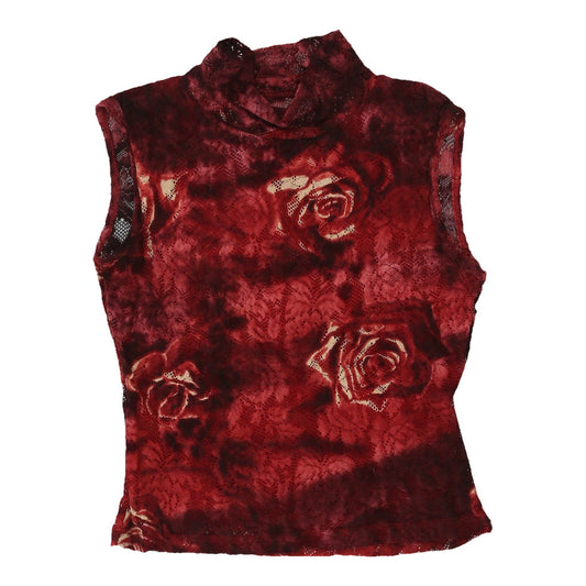 Vintage red Y2K Unbranded Top - womens x-small