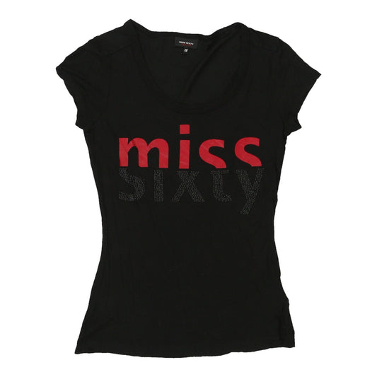 Vintage black Miss Sixty T-Shirt - womens x-small