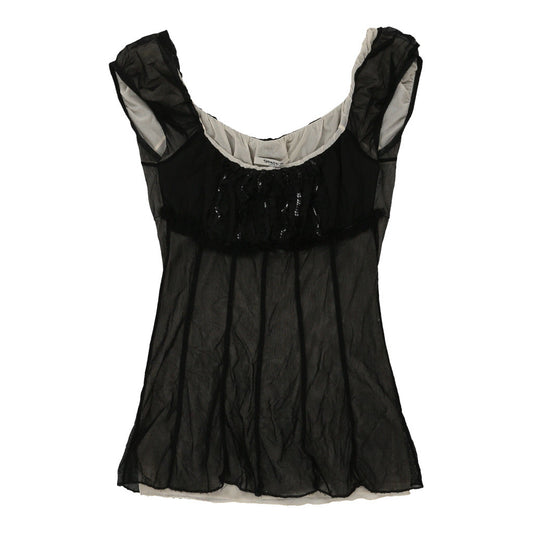 Vintage black Y2K Siste'S Top - womens small