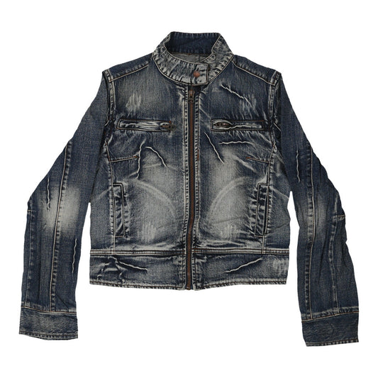 Vintage blue Y2K Power Miss Denim Jacket - womens small