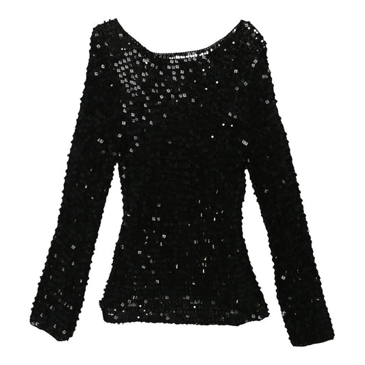 Vintage black Unbranded Sequin Top - womens small