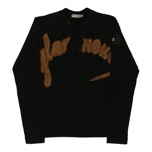 Vintage black Primo Emporio Long Sleeve Top - womens medium